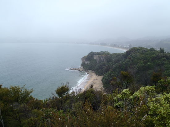 Aktueller Stand schoene Buchten - scheiss Wetter (hier Lonely Bay)...morgen geht's Richtung Sueden