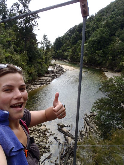 und Inga (nicht im Bild: Jan, der sich schnell an Land geflüchtet hat)