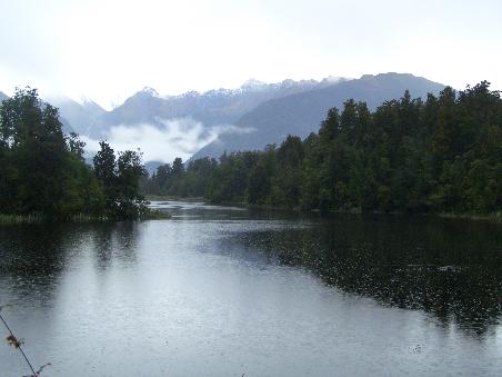 Lake Matheson und die Berge