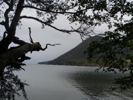 Der Lake Rotoroa im Regen