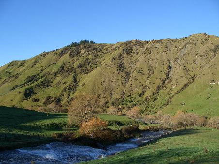 Friedliche Berglandschaft bei Tuai