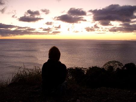 Hanni vorm Sonnenaufgang