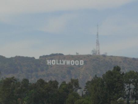 Frueher stand hier Hollywoodland; 1949 wurden die letzten vier Buchstaben entfernt