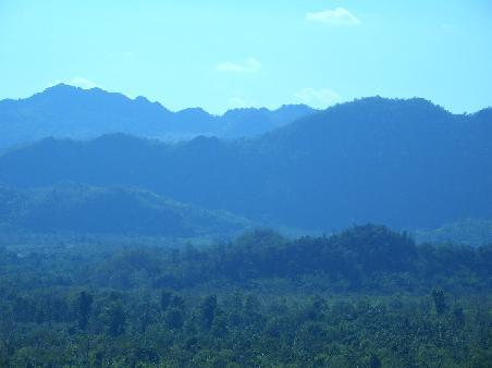 Aussicht zur burmesischen Grenze vom Hellfire Pass