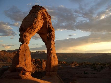 Abendrot am Delicate Arch