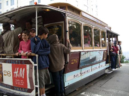 Das vollgestopfte Cable Car