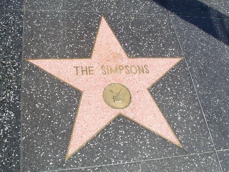 Die Simpsons verewigt im Walk of Fame