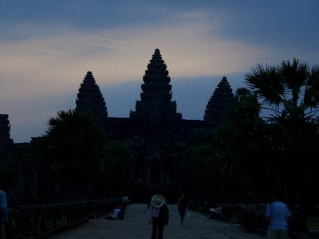 Angkor Wat um kurz nach 6 Uhr morgens