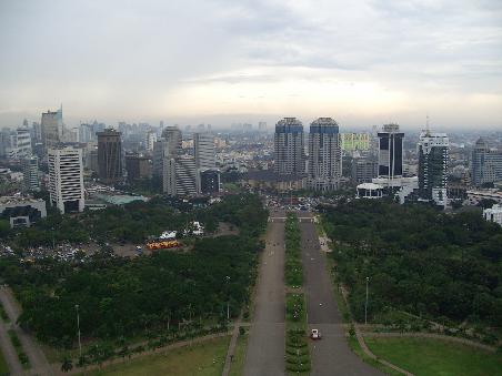 Blick vom Monas auf Jakarta