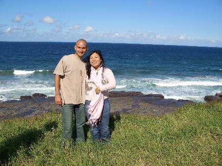 Daniel und Anh bei den Klippen