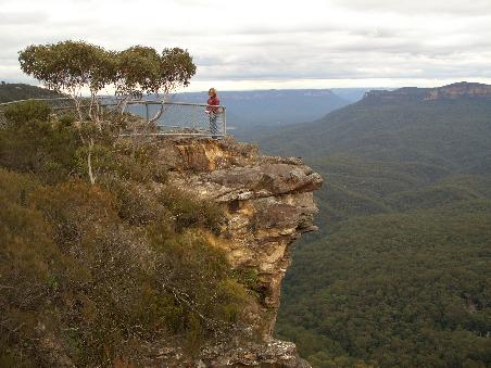 Hanni am Tarpeian Rock Lookout