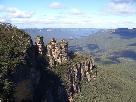 Das Wahrzeichen der Blue Mountains: The Three Sisters