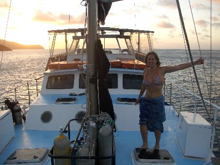 Sonnenuntergang in der Bucht