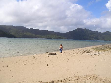 Beim Umrunden der Insel
