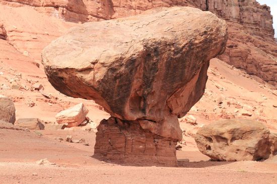 Man könnte meinen gleich rollt er runter mit Karacho - aber er liegt bombenfest.