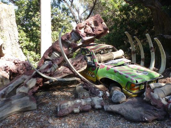 Wir fahren auch durch die Filmkulisse von Jurassic Park.