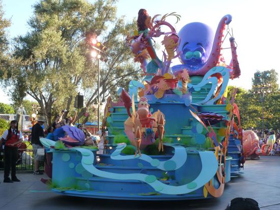 Hier der Wagen von Arielle, der Meerjungfrau.