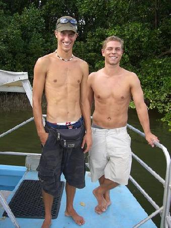 Ich und Guido auf dem Daintree River Boot