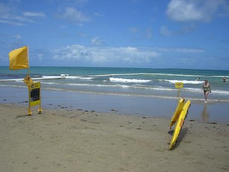 Das Quallennetz im Meer bei Port Douglas