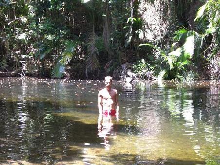 Ich am baden im Waterhole