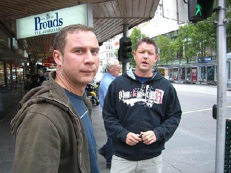 Mark und Pascal in Melbourne