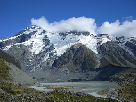 Der Mueller Glacier beim Mt. Cook