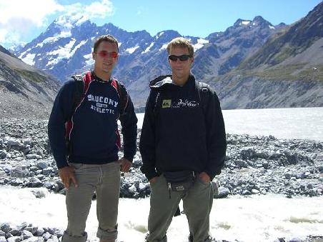 Mario und Ich vor dem Mt.Cook