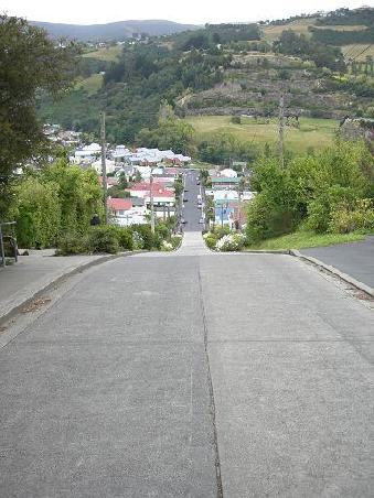 Die steilste Strasse der Welt von oben