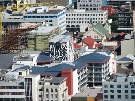 Das Haus mit der Zebra Bemahlung war mein Backpacker -- das Wildlife House