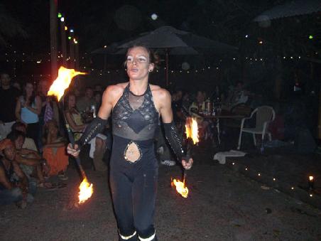Fire Show in der Budda Bar