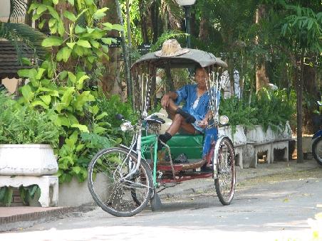 Ein unmotorisiertes Tuk Tuk