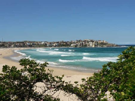Bondi Beach, als einer der schoensten Straende Australiens