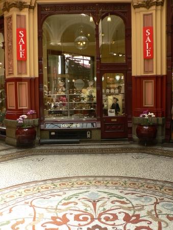Mosaikfussboeden in der Royal Arcade