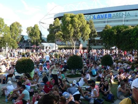 Rod Laver Arena (Center Court) - die groesste Arena im Olympic Park von Melbourne