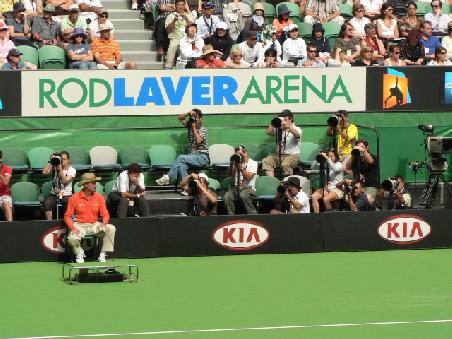 Alle Aufmerksamkeit ist auf Maria Sharapova gerichtet