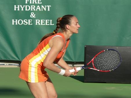 eine konzentrierte Mary Pierce (FRA)