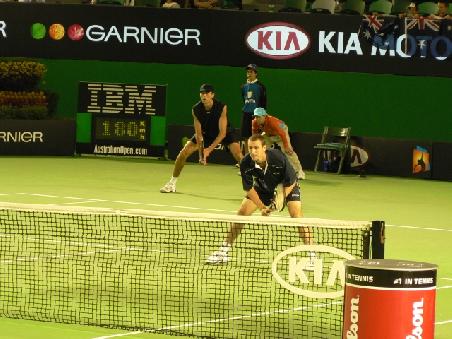 Jan Hernych (CZE) und Ivo Karlovic (CRO)