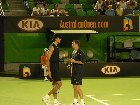 Die beiden Gewinner Jan Hernych und Ivo Karlovic