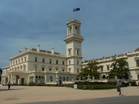 das Government House nochmal in voller Pracht