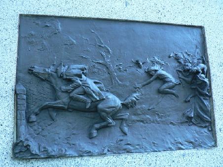 Detail der schottischen Statue