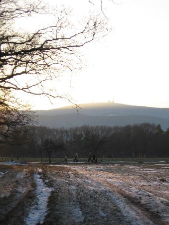 der Brocken bei knackig kalten Temperaturen