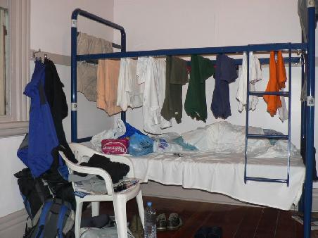das Oberbett ist eine super Waescheleine