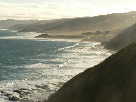 aufsteigender Meeresdunst bei Cape Patton