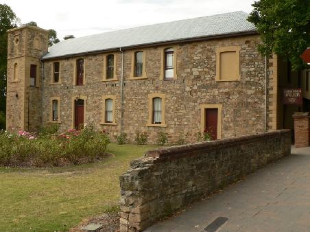 Hahndorf Acedemy, gebaut 1857, die verschiedene Gallerien und ein deutsches Heritage (Kulturerbe) Museum unter einem Dach hat