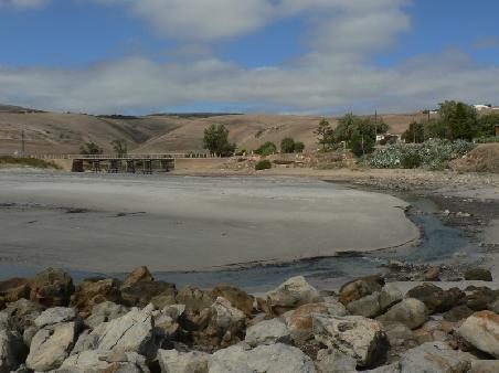 die Landschaft am Myponga Beach