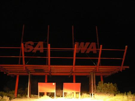 an der Grenze von South Australia und Western Australia in Borderville