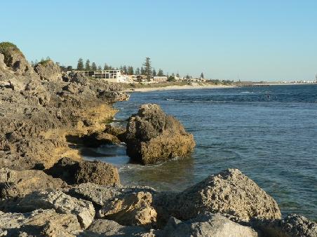 Blick vom Cottlesloe Beach nach Fremantle