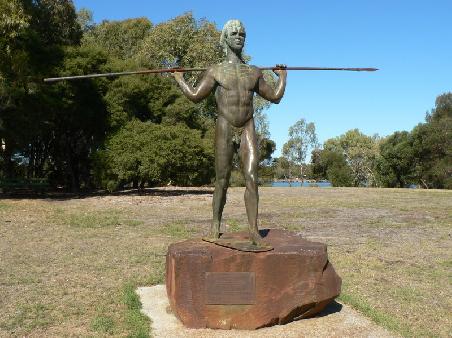 Statue auf Heirisson Island