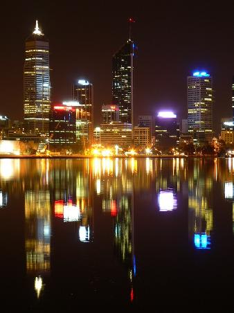 Wolkenkratzer am Swan River