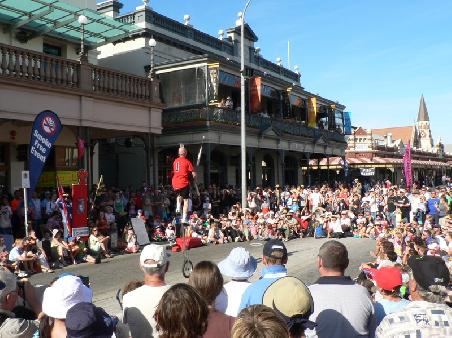 Busking Festival (Straßenkünstler) in Fremantle